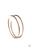 Curved Couture - Copper Earrings