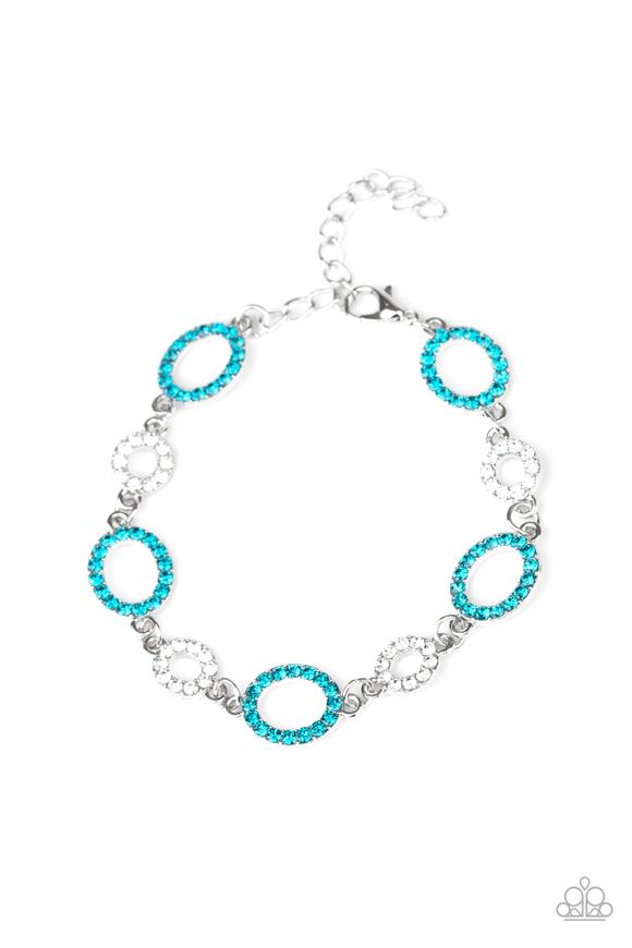 Bubbly Bedazzle - Blue Bracelet