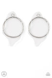 Clear The Way-White Earrings