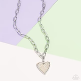 Kiss and SHELL - White Necklace