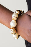 Rockin Rockefeller - Gold Pearl Bracelet