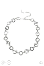 Rhinestone Rollout - White Choker