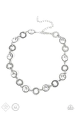 Rhinestone Rollout - White Choker