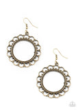 Sun Lounge - Brass Earrings