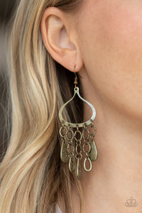 Lure Away - Brass Earrings