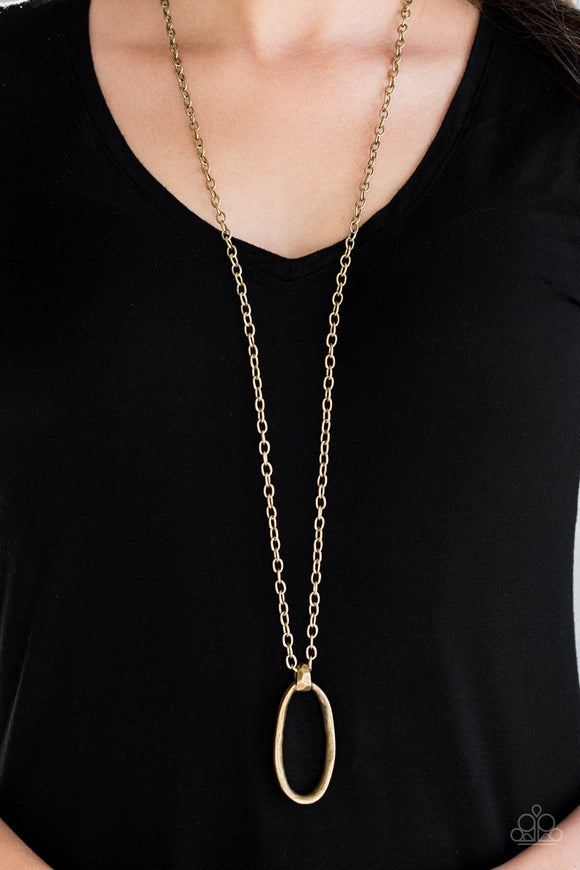 Grit Girl - Brass Necklace