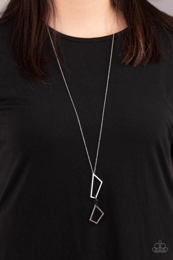 Shapely Sihouettes - Silver Necklace