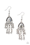 Bling Bliss - White Earrings