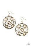 Watch OVAL Me - Brass Earrings