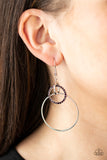 In An Orderly Fashion - Purple Earring