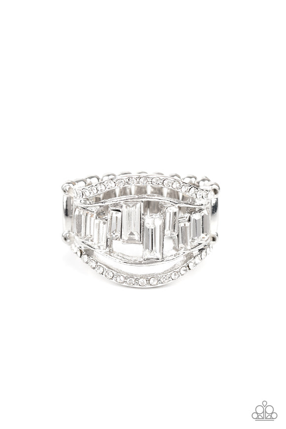 Treasure Chest Charm- White Ring