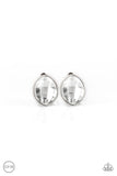 Movie Star Sparkle - White Earrings