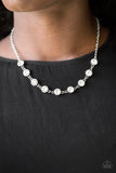 Starlit Socials- White and Silver Necklace
