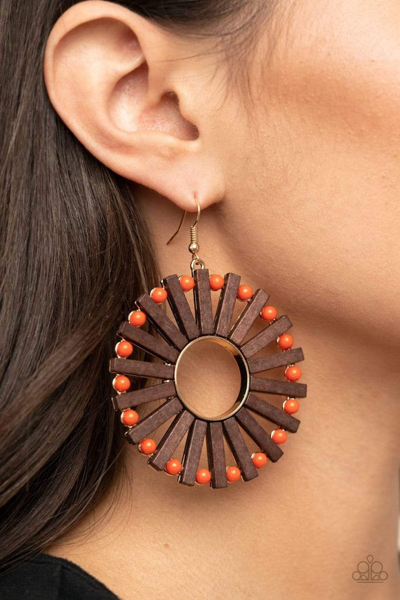 Solar Flare - Brown Earrings