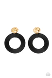 Strategically Sassy - Black Earrings