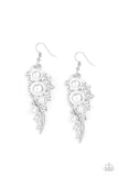 High-End Elegance - White Earring