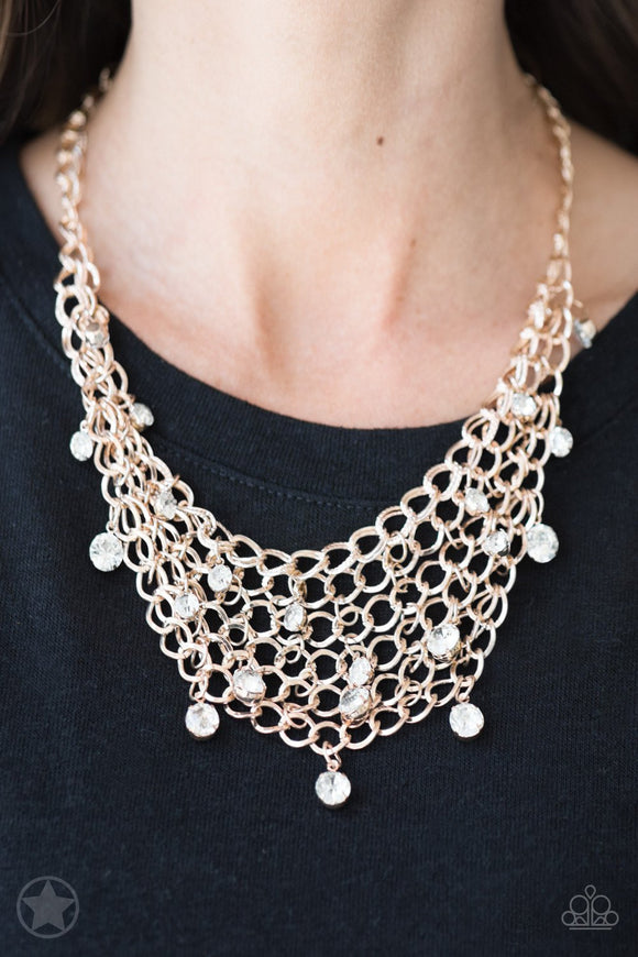 Fishing for Compliments- Gold Necklace