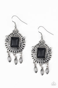 Open Pastures - Black Earrings