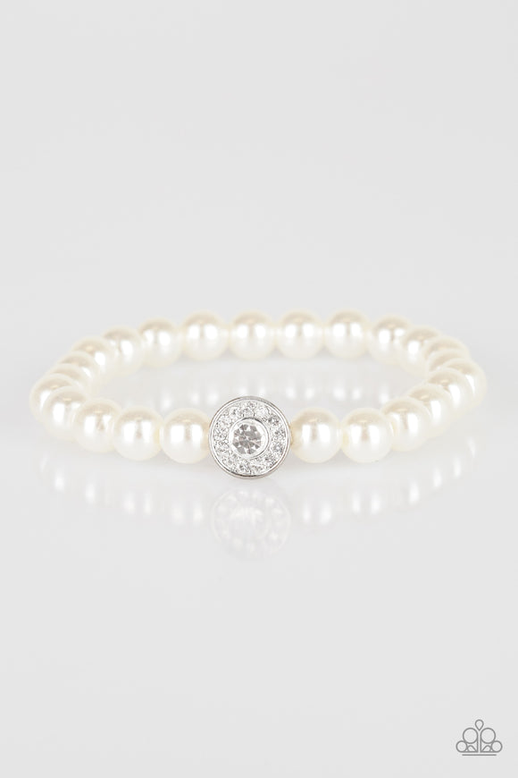 Follow My Lead - White Bracelet