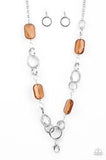 Stained Glass Glamour - Brown Necklace