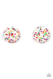 Kaleidoscope Sky - White Earrings