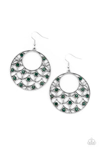 Garden Garnish-Green Earrings