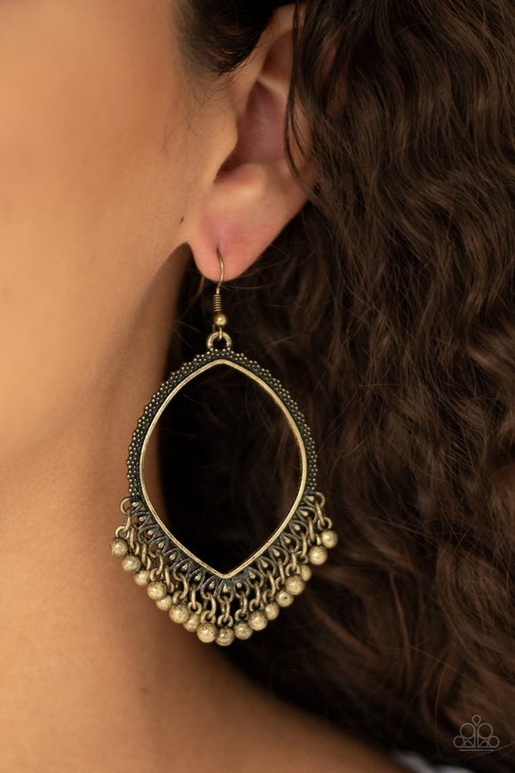 Heirloom Harmony - Brass Earrings