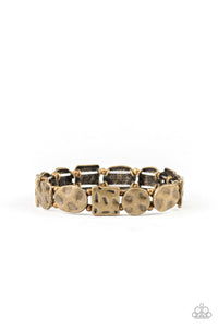 Hammered Harmony - Brass Bracelet