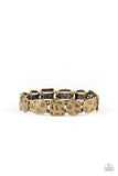 Hammered Harmony - Brass Bracelet