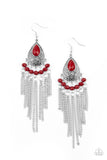 Floating on HEIR - Red Earrings