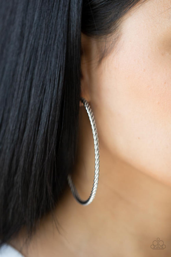 Resist The Twist - Silver Earring