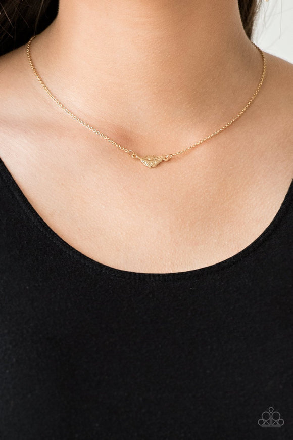 In Flight Fashion - Gold Necklace