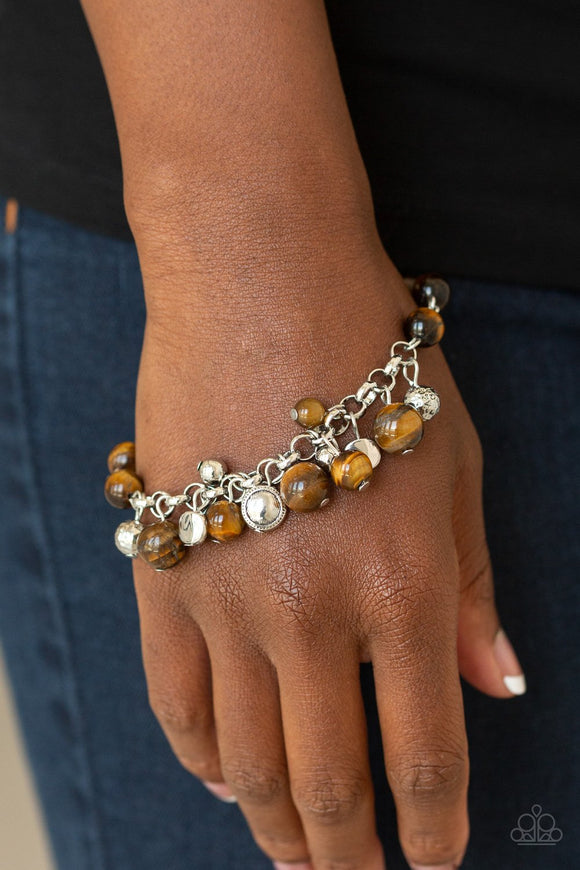 Glossy Glow - Brown Bracelet