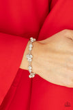 Social GLISTENING - White Bracelet