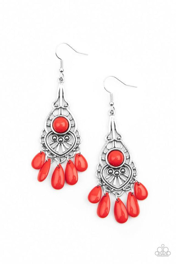 Fruity Tropics - Red Earring