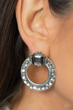 Smoldering Scintillation - Silver Post Earrings