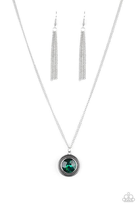 Mega Money - Green Necklace