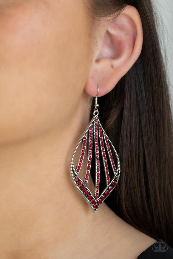 Showcase Sparkle - Red - Earring