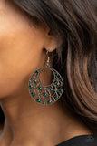 Garden Garnish-Green Earrings