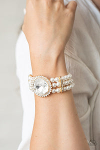 Speechless Sparkle-Gold Bracelet
