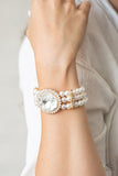 Speechless Sparkle-Gold Bracelet