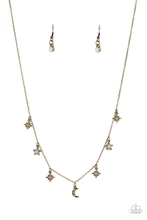 Cosmic Runway - Brass Necklace
