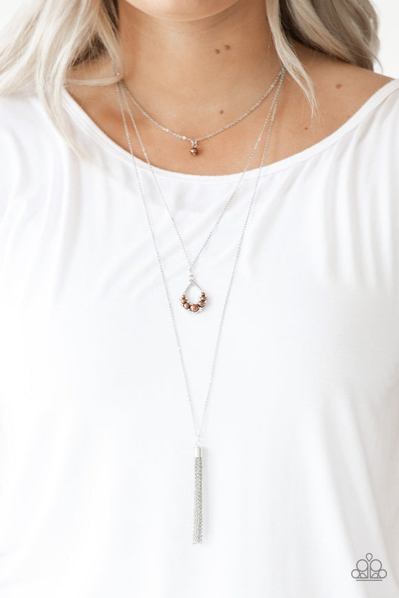 Be Fancy - Brown Necklace