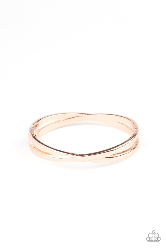 Crossing Over - Rose Gold Bracelet