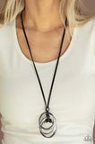 Harmonious Hardware - Black Necklace