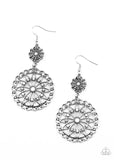 Beaded Brilliance - White Earrings