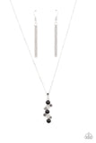 Classically Clustered - Black Necklace