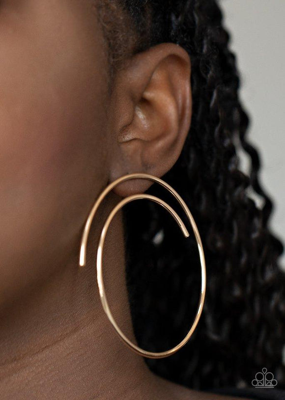 Vogue Vortex - Gold Earrings
