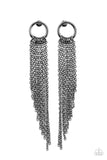 Divinely Dipping - Black Earring