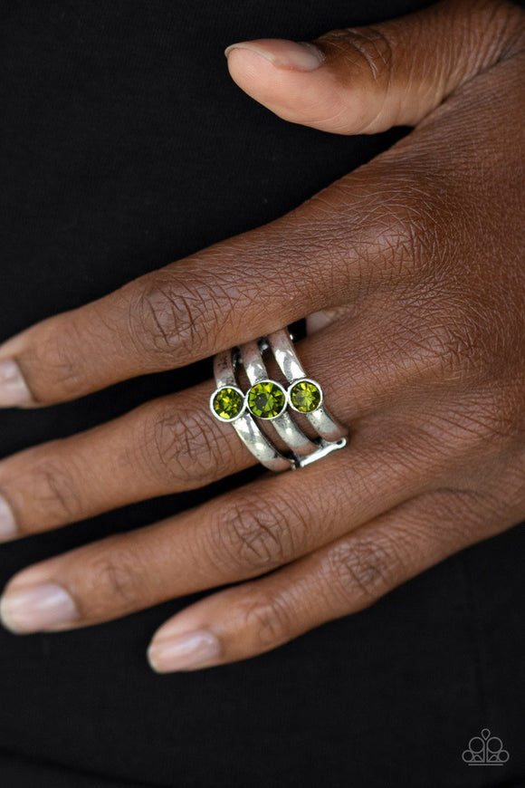 Triple the Twinkle - Green Ring